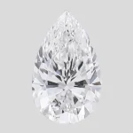 1.42 Carat Pear Shaped Lab Grown Diamond CVD F VVS2
