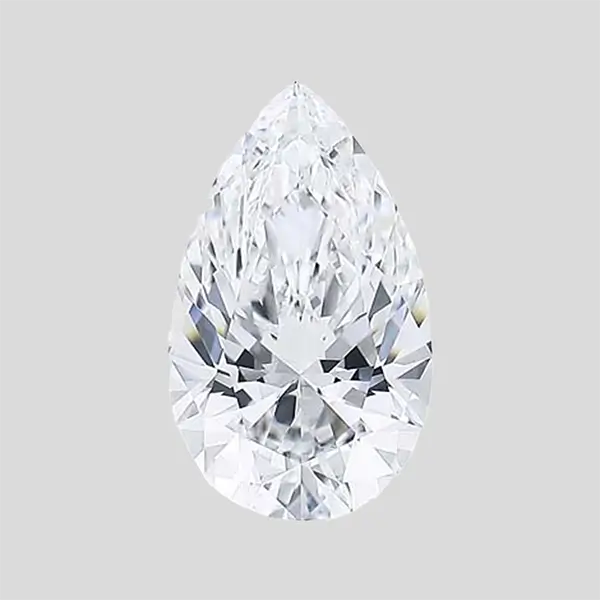 2.03 Carat Pear Shape Lab grown Diamond CVD F VS1