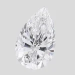 3.04 Carat Pear Lab grown Diamond CVD E VVS2