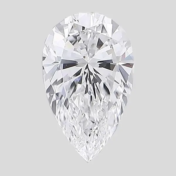 4.02 Carat Lab Grown Pear Diamond CVD D VS2