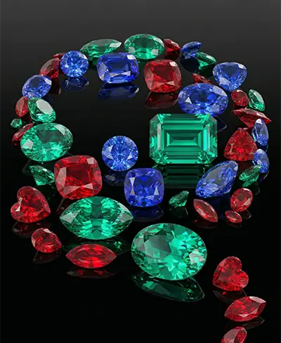 Lab-Grown Colored Gemstone