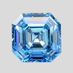 asscher cut lab diamond blue