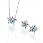 blue lab diamond jewelry set 1
