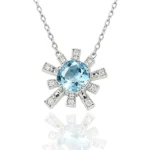 blue lab diamond jewelry set 3