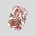 brown lab grown diamond cushion