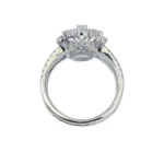 emerald cut ring set stackable 9k gold 4