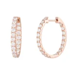 hoop earrings with lab grown diamonds medium 3