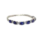 lab created blue sapphire bracelet butterfly lab diamonds 1