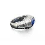 lab created sapphire mens ring 2