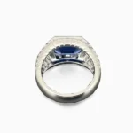 lab created sapphire mens ring 3