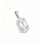 lab diamond dangling pendant 2