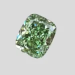 lab green diamond cushion