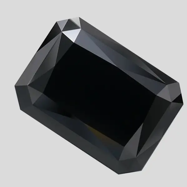 lab grown black diamond radiant