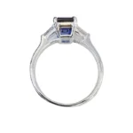 lab grown diamond and sapphire eternity ring 3