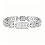 lab-grown diamond bracelet white gold-1