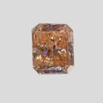 lab grown orange diamond radiant
