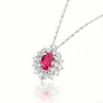 lab grown ruby flow pendant necklace 1