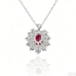 lab grown ruby flow pendant necklace 2