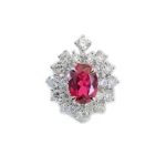 lab grown ruby flow pendant necklace 3