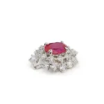 lab grown ruby flow pendant necklace 4