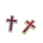 lab grown ruby necklaces cross gold 3