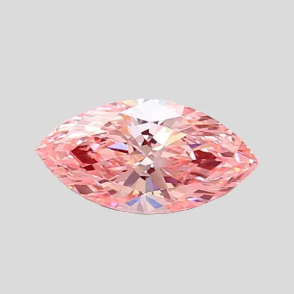 marquise cut lab grown diamond pink