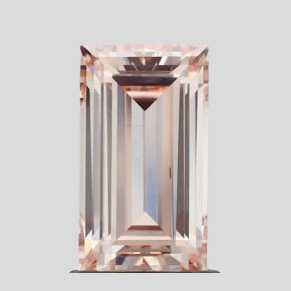 pink lab diamond baguette