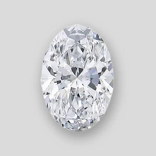 2.5 carat oval diamond ring lab grown