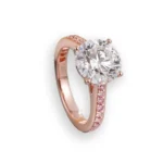 4 carat lab grown diamond ring-3