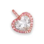 Lab Grown Diamond Heart Pendant 1