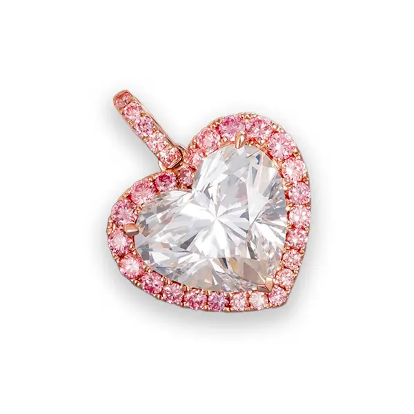 Lab Grown Diamond Heart Pendant 1