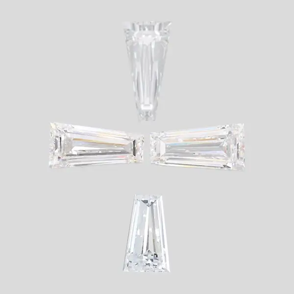 Tapered Baguette Lab Diamonds 3 Tapered Baguette Lab Diamonds 3