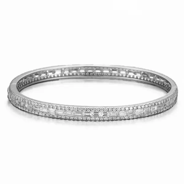lab diamond bangle bracelet