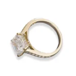 lab grown asscher cut diamond ring​ 2