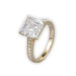 lab grown asscher cut diamond ring​3