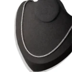 lab grown diamond tennis necklace white gold 2