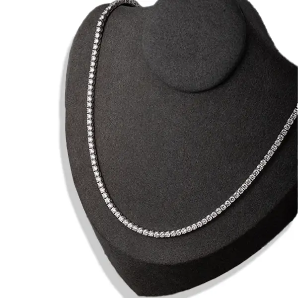 lab grown diamond tennis necklace white gold 2 lab grown diamond tennis necklace white gold 2