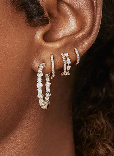 lab grown diamond earrings