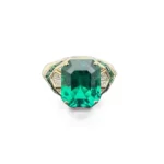 lab grown emerald gold ring 1
