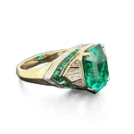 lab grown emerald gold ring 2