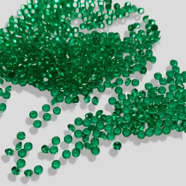 lab grown emerald round melee 2 lab grown emerald round melee 2