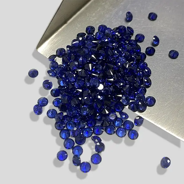 lab grown sapphire round melee 1
