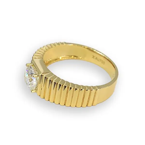 mens lab created diamond ring 18k yellow gold 3 mens lab created diamond ring 18k yellow gold 3