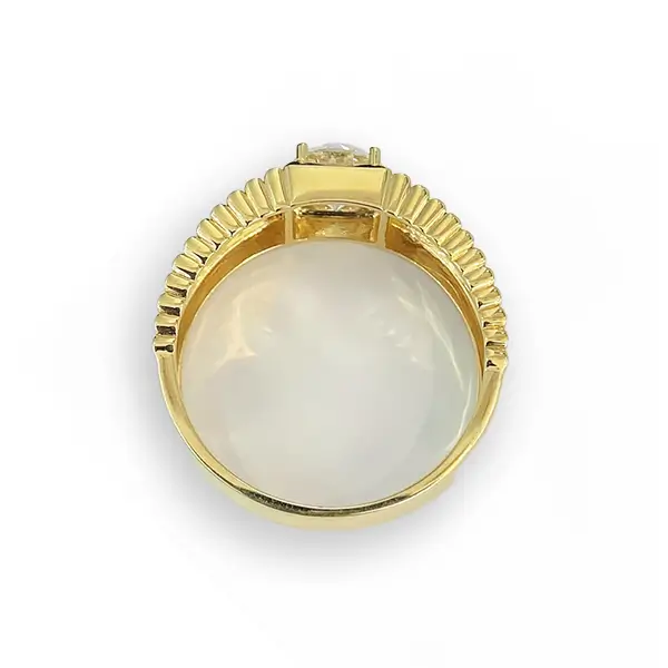 mens lab created diamond ring 18k yellow gold 4 mens lab created diamond ring 18k yellow gold 4