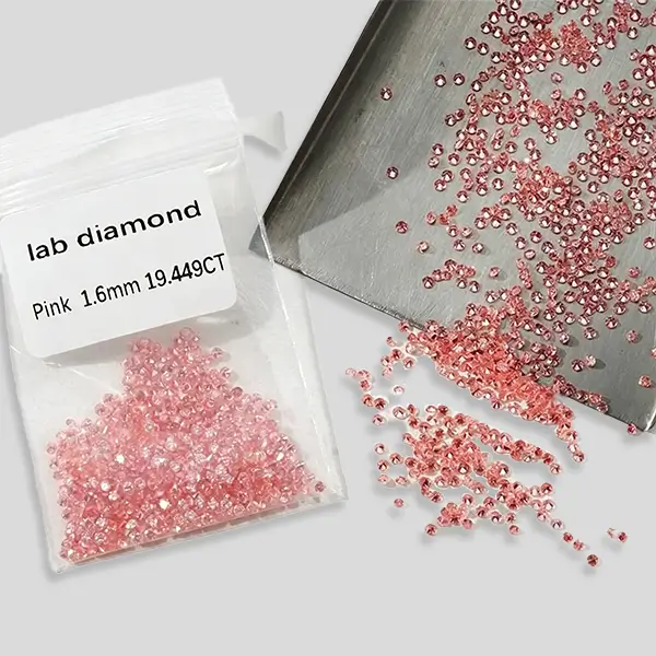 Pink Lab Grown Diamond Melee 1