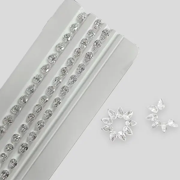 pear shape melee lab diamonds 1