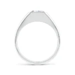 2.5 carat emerald cut diamond ring lab grown 2