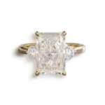 5ct lab grown diamond ring radiant 2