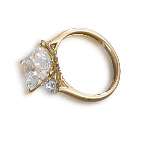 5ct lab grown diamond ring radiant 3 5ct lab grown diamond ring radiant 3