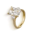 5ct lab grown diamond ring radiant 4